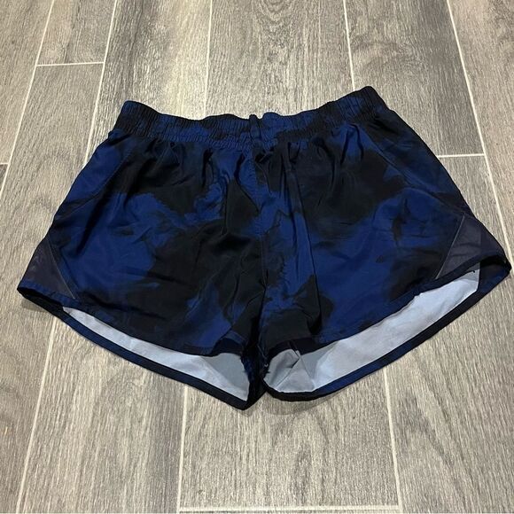 Women's All in Motion Blue & Black Floral Print Athletic Shorts - Picture 2 of 6